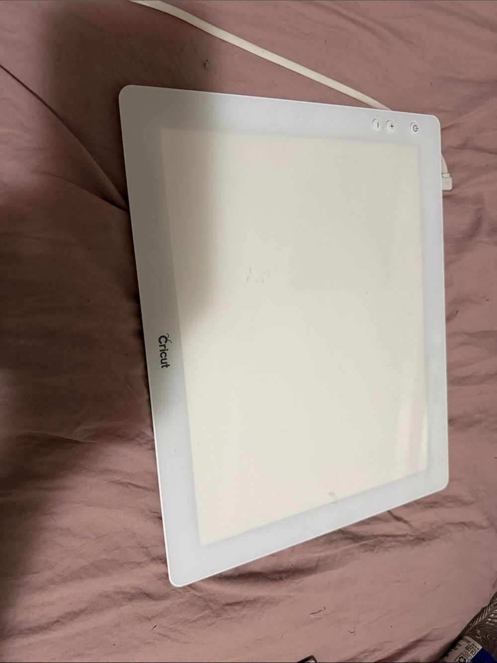 Cricut White LED Light Pad Tracing Board with Touch Controls